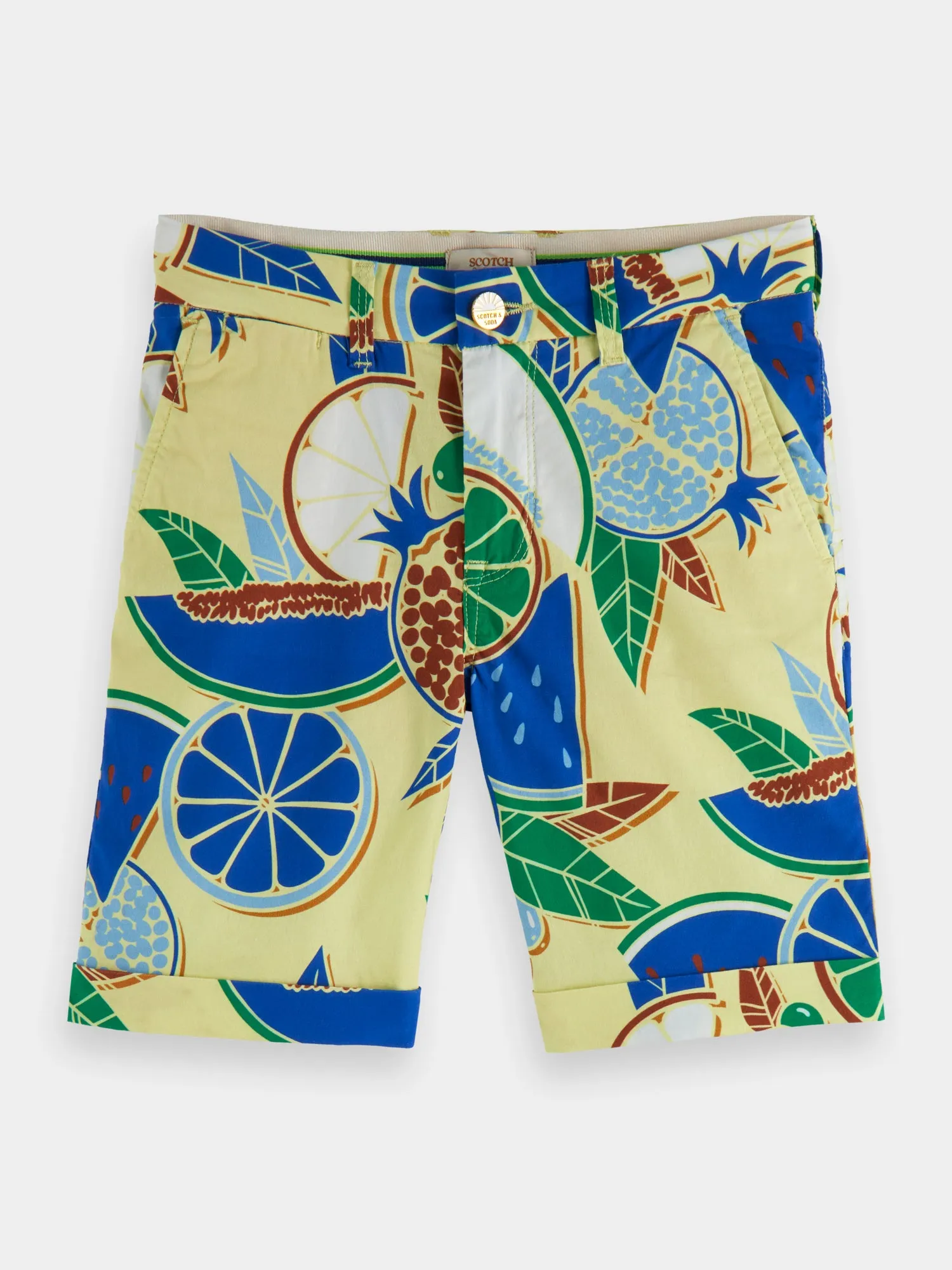 Kids - Printed chino shorts