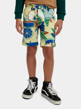 Kids - Printed chino shorts