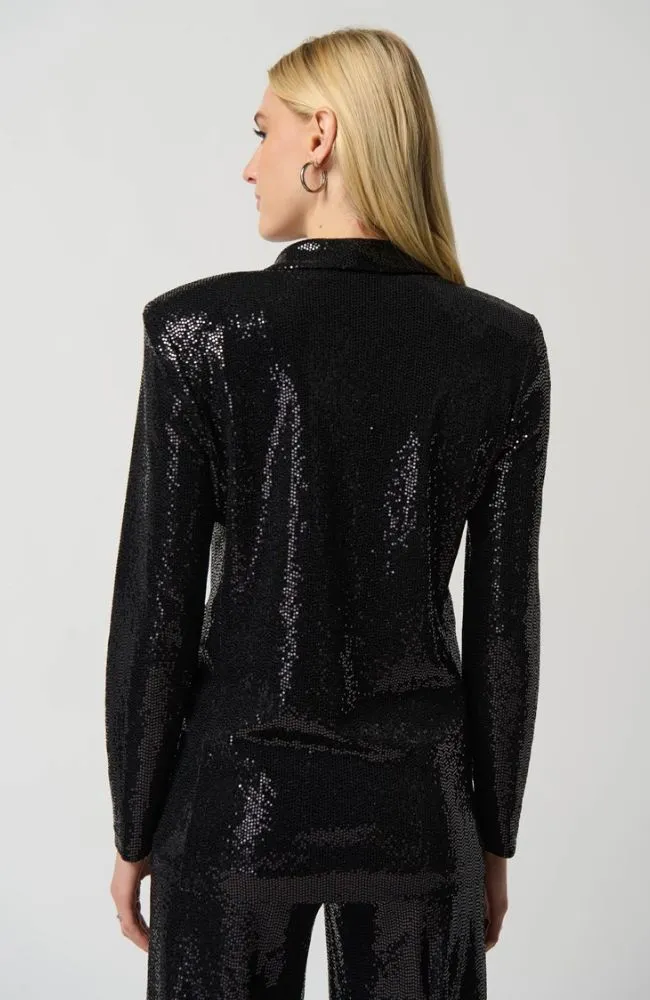 Knit Blazer with Notch Collar