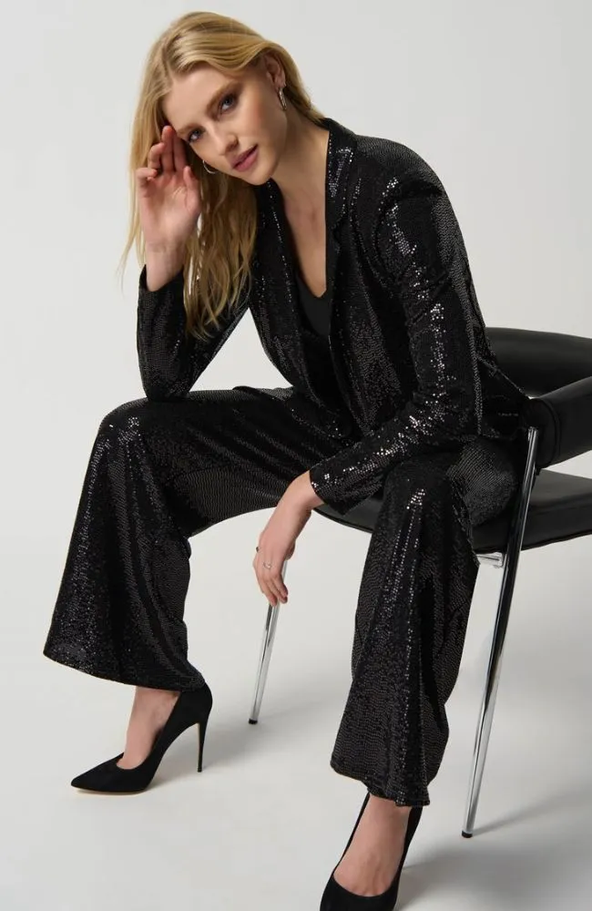 Knit Blazer with Notch Collar