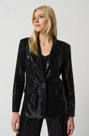 Knit Blazer with Notch Collar