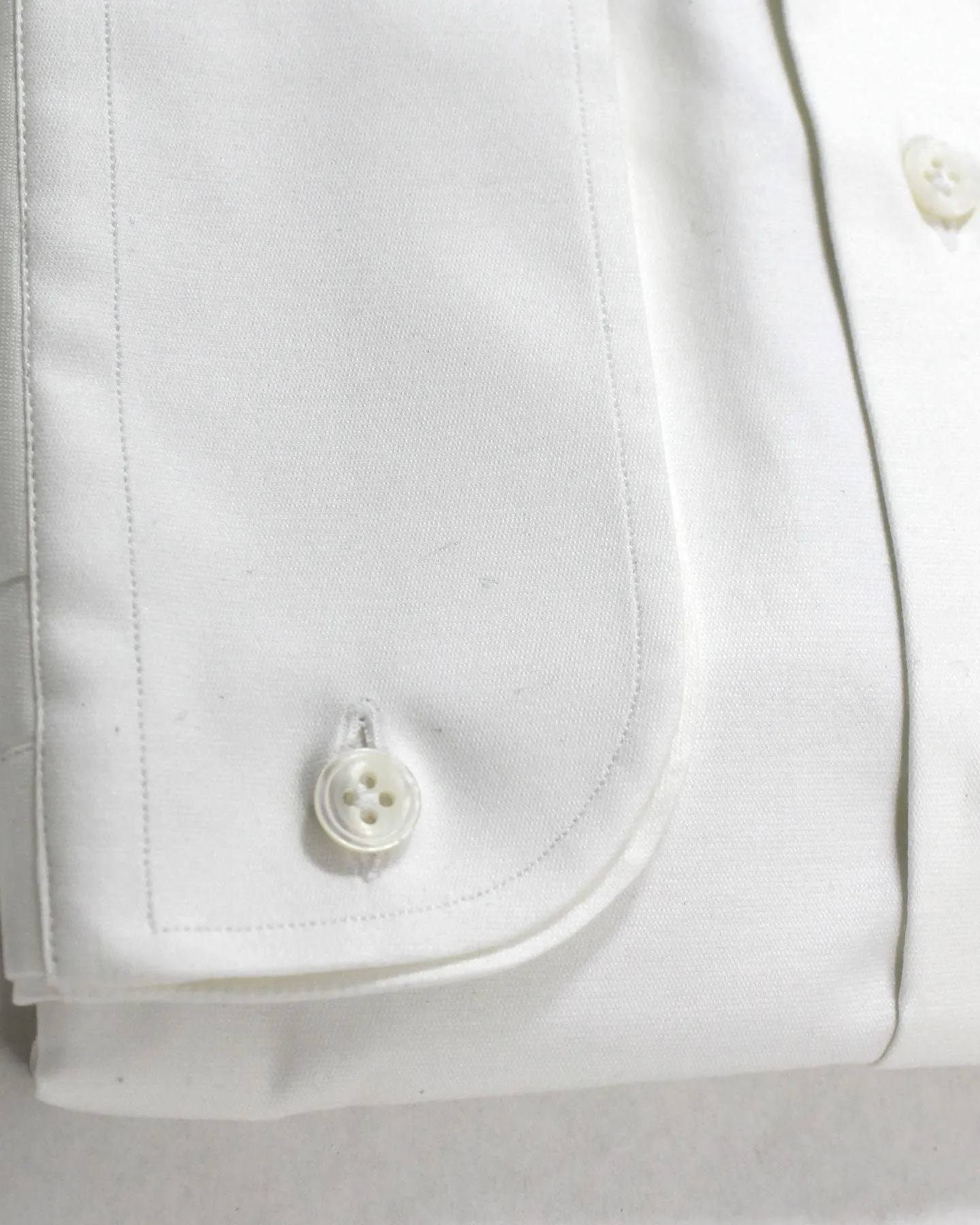 Lardini Dress Shirt White French Cuffs 44 - 17 1/2