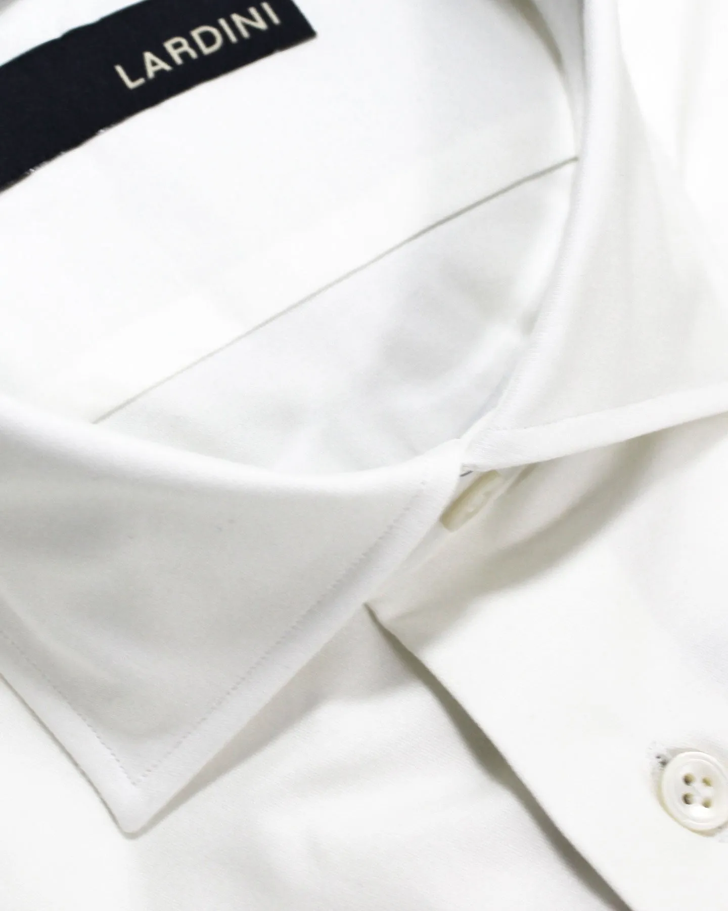 Lardini Dress Shirt White French Cuffs 45 - 18