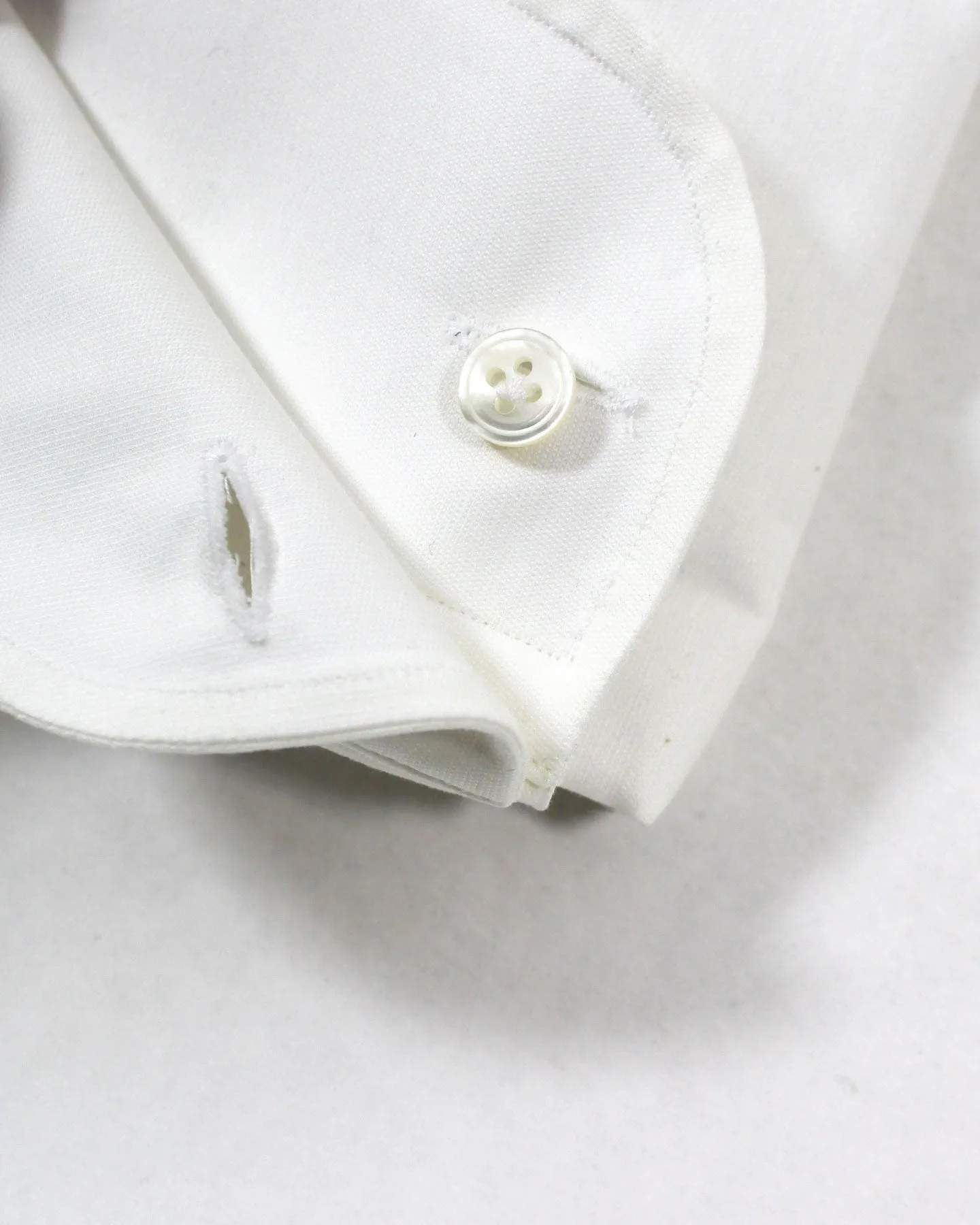 Lardini Dress Shirt White French Cuffs 45 - 18