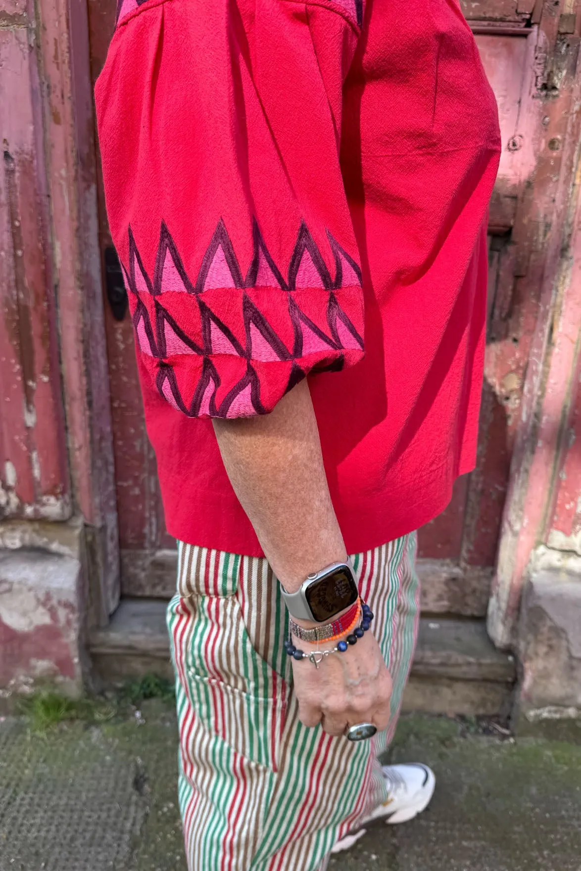 Leon & Harper Cacia Red Blouse
