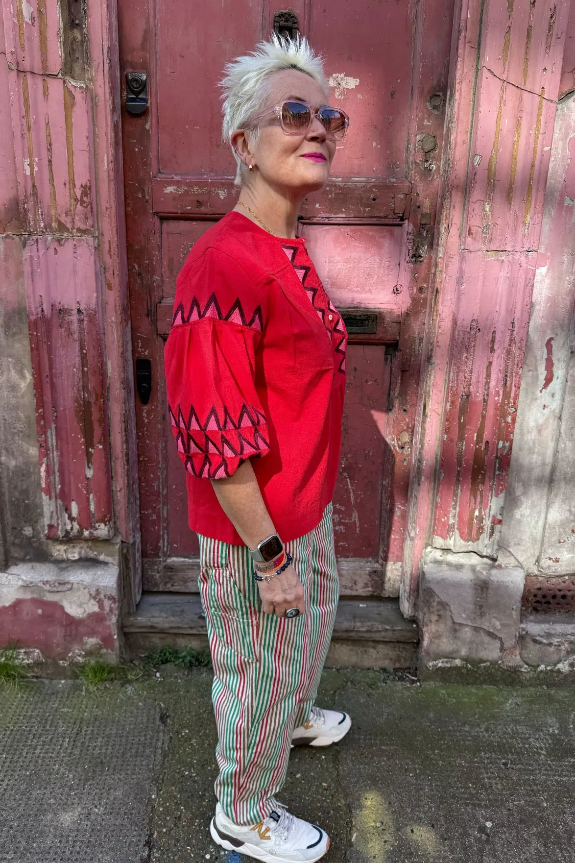 Leon & Harper Cacia Red Blouse
