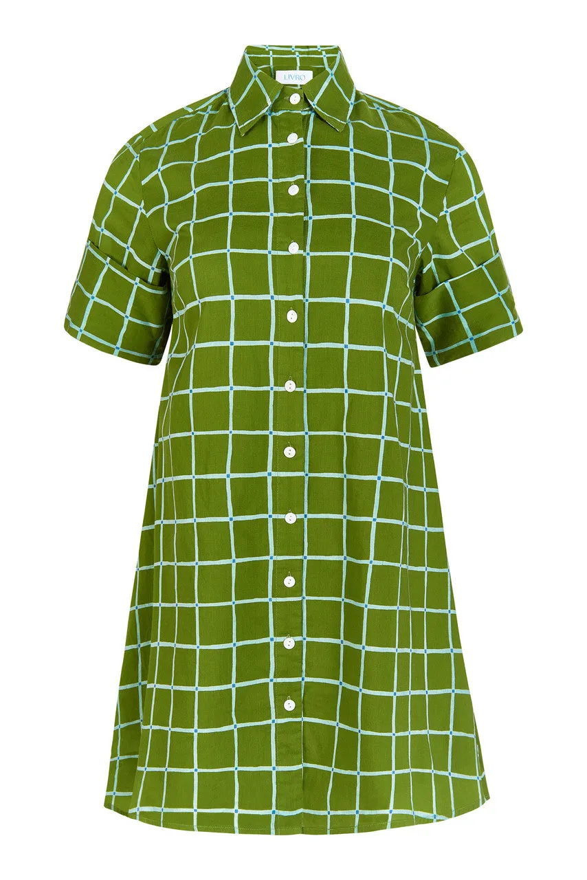 LIVRO - Dock Dress - Boxwood Grid