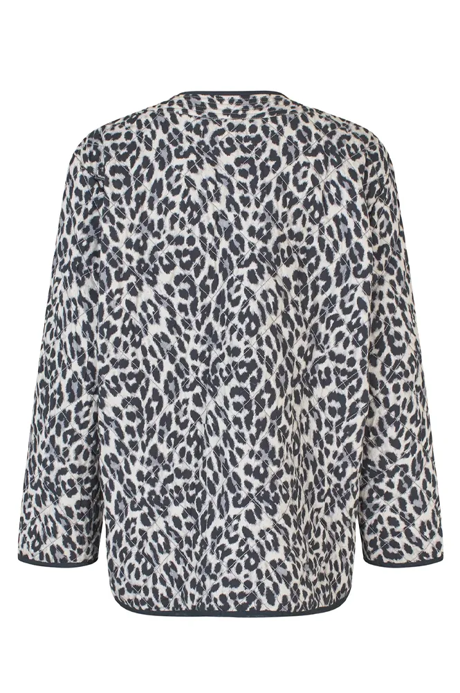 Lolly's Laundry Lily Quilted Grey Leopard Jacket