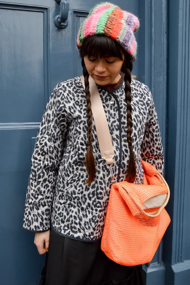 Lolly's Laundry Lily Quilted Grey Leopard Jacket