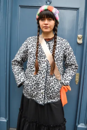 Lolly's Laundry Lily Quilted Grey Leopard Jacket