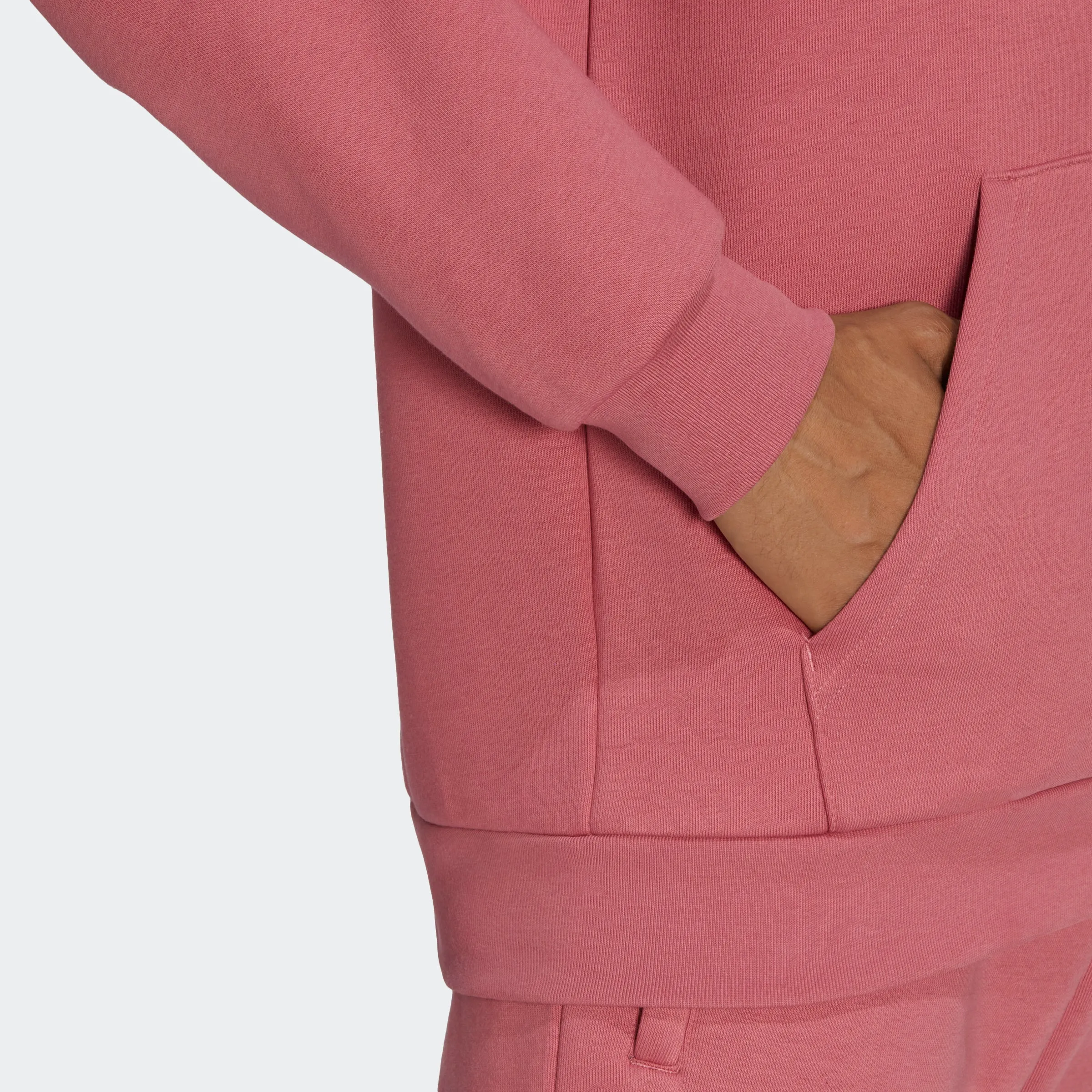 Men's adidas Originals Trefoil Essentials Hoodie Pink Strata