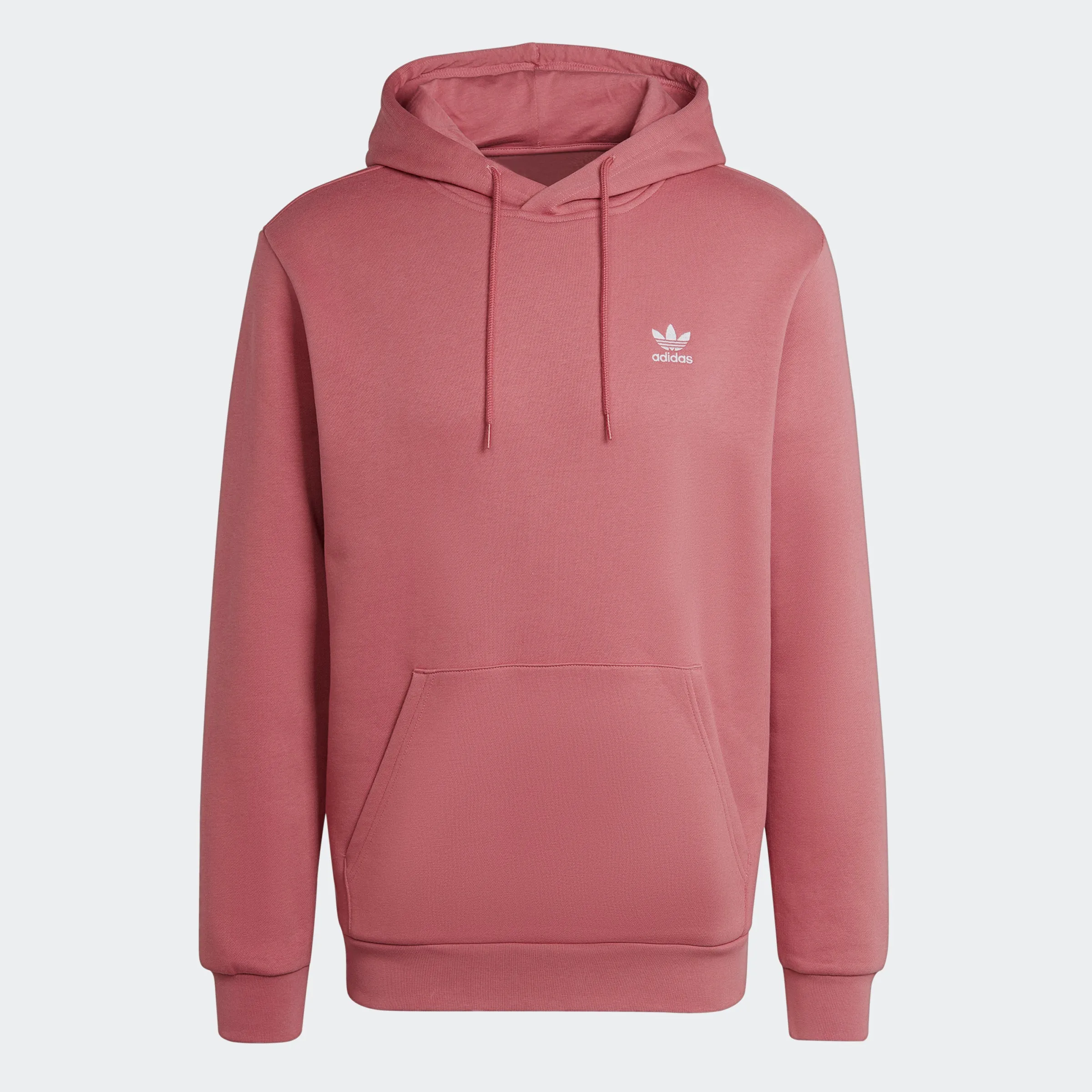 Men's adidas Originals Trefoil Essentials Hoodie Pink Strata