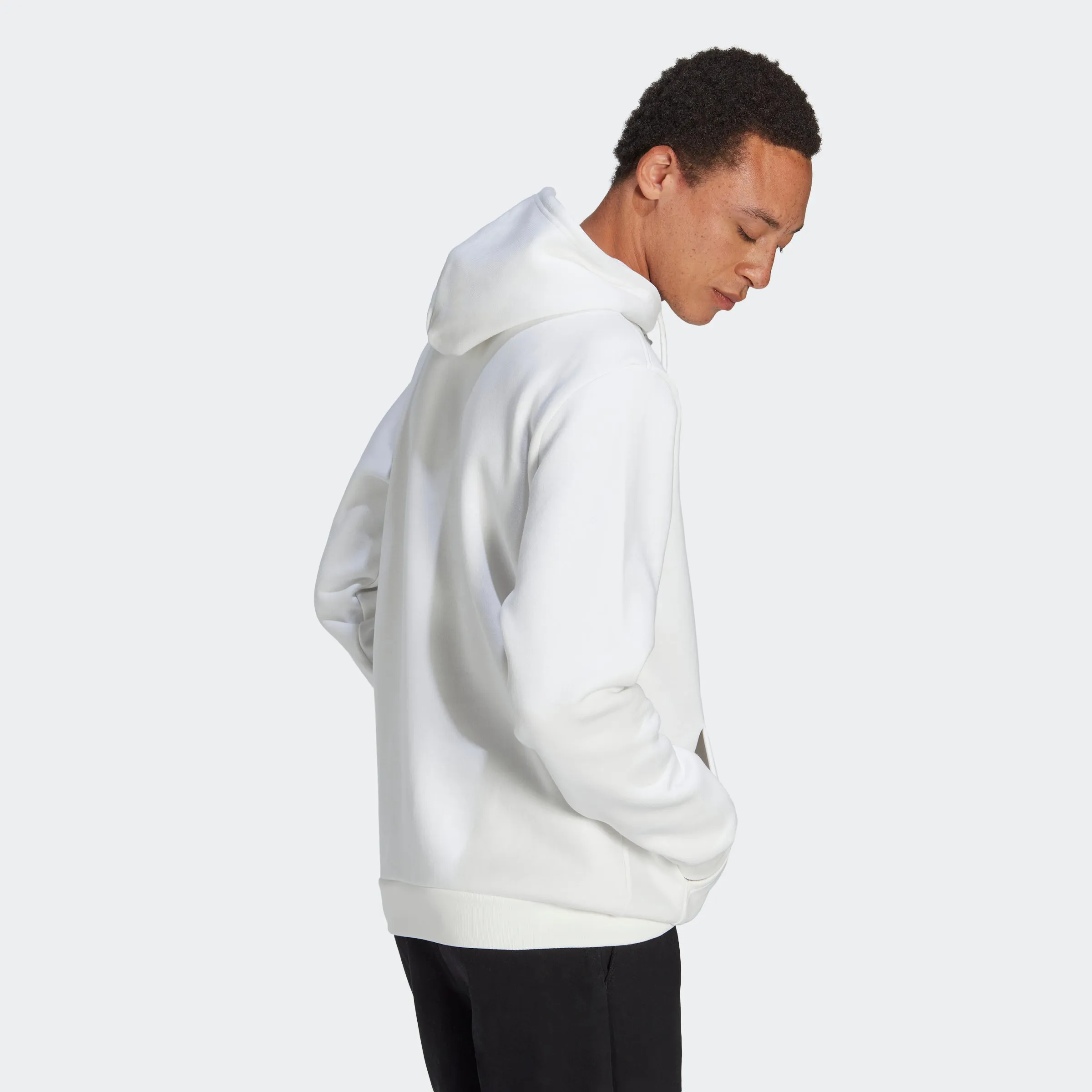 Men's adidas Originals Trefoil Essentials Hoodie White