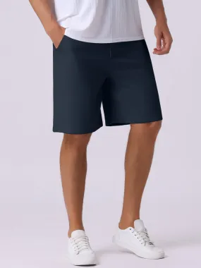 Men's Summer Solid Color Lightweight Mid-Rise Classic Chino Shorts