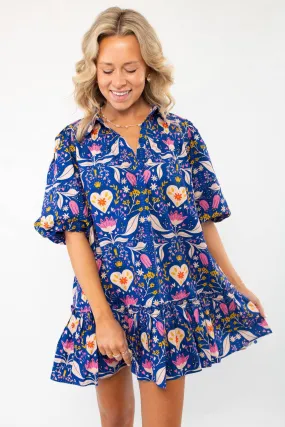 Morgan Folk Love Mini Dress