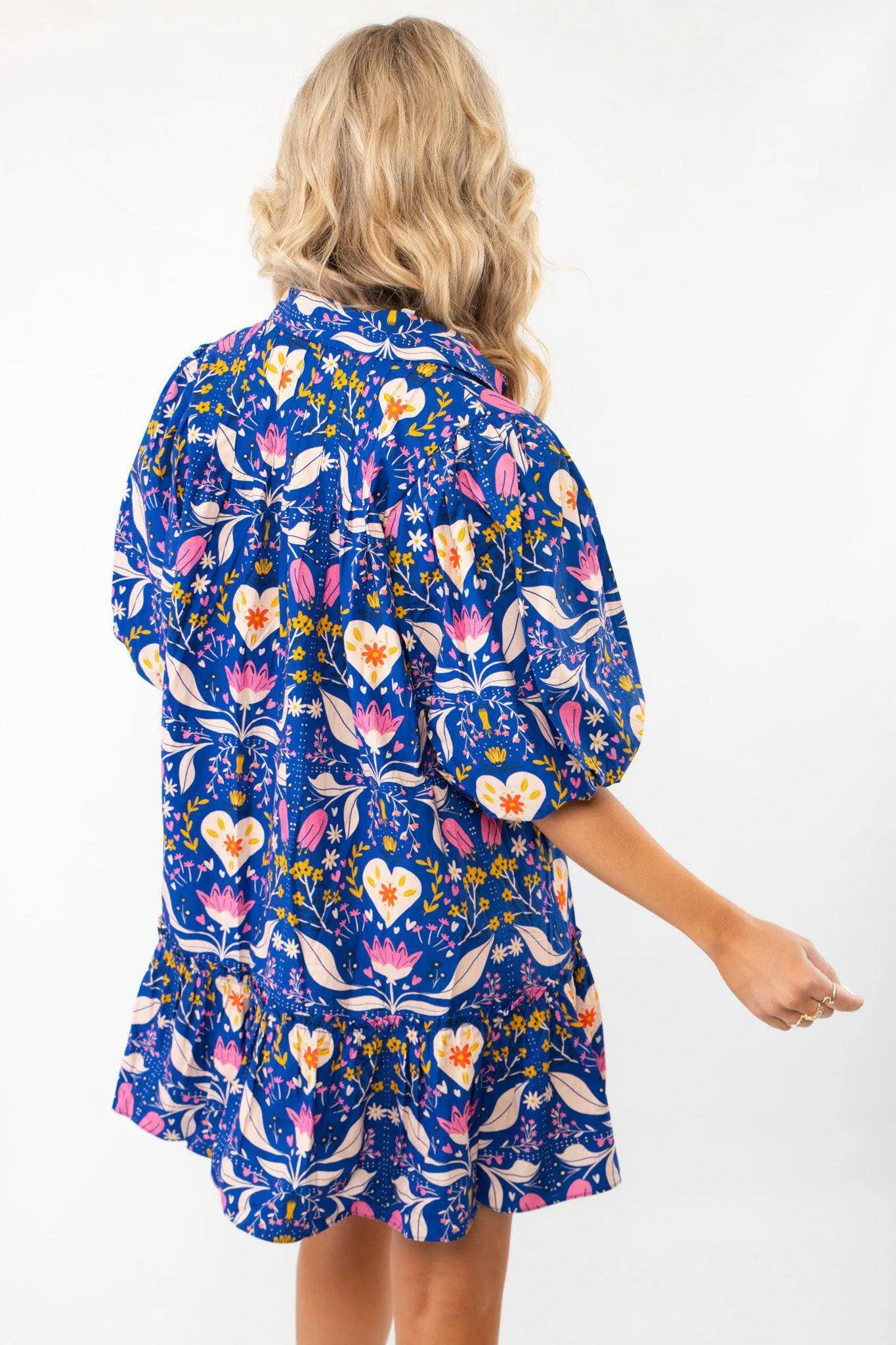 Morgan Folk Love Mini Dress
