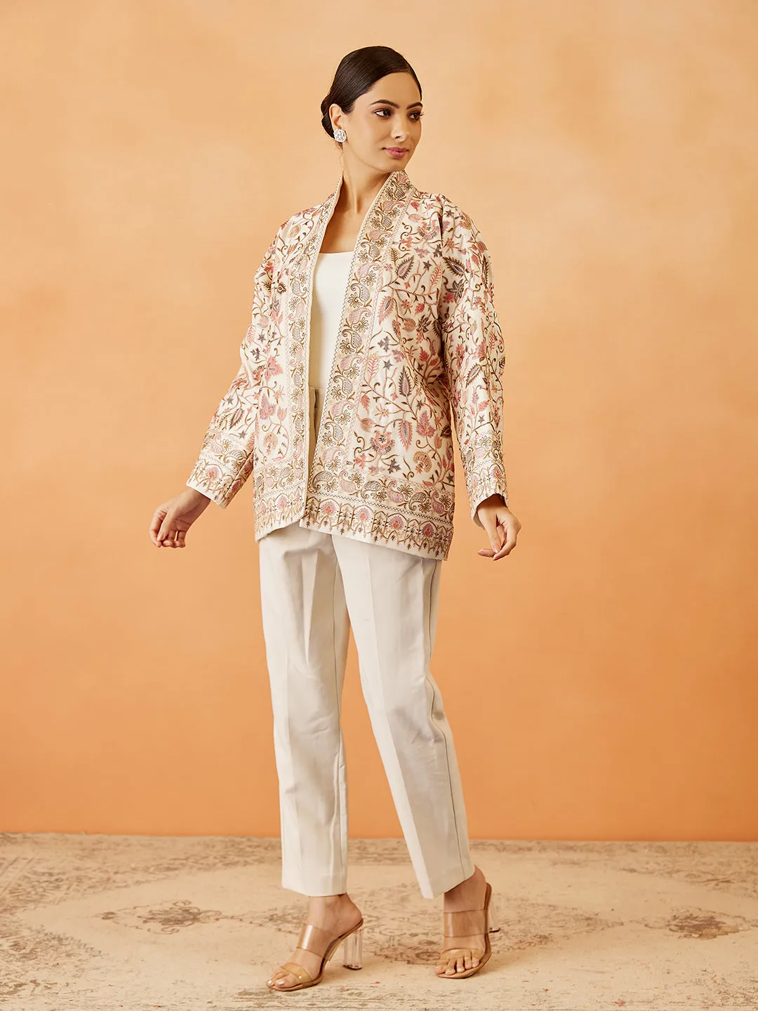 Nalki Embroidered Cape