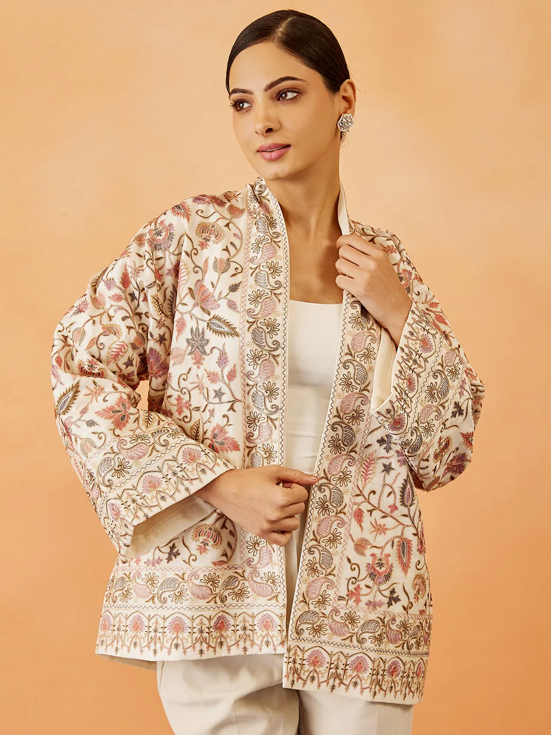 Nalki Embroidered Cape