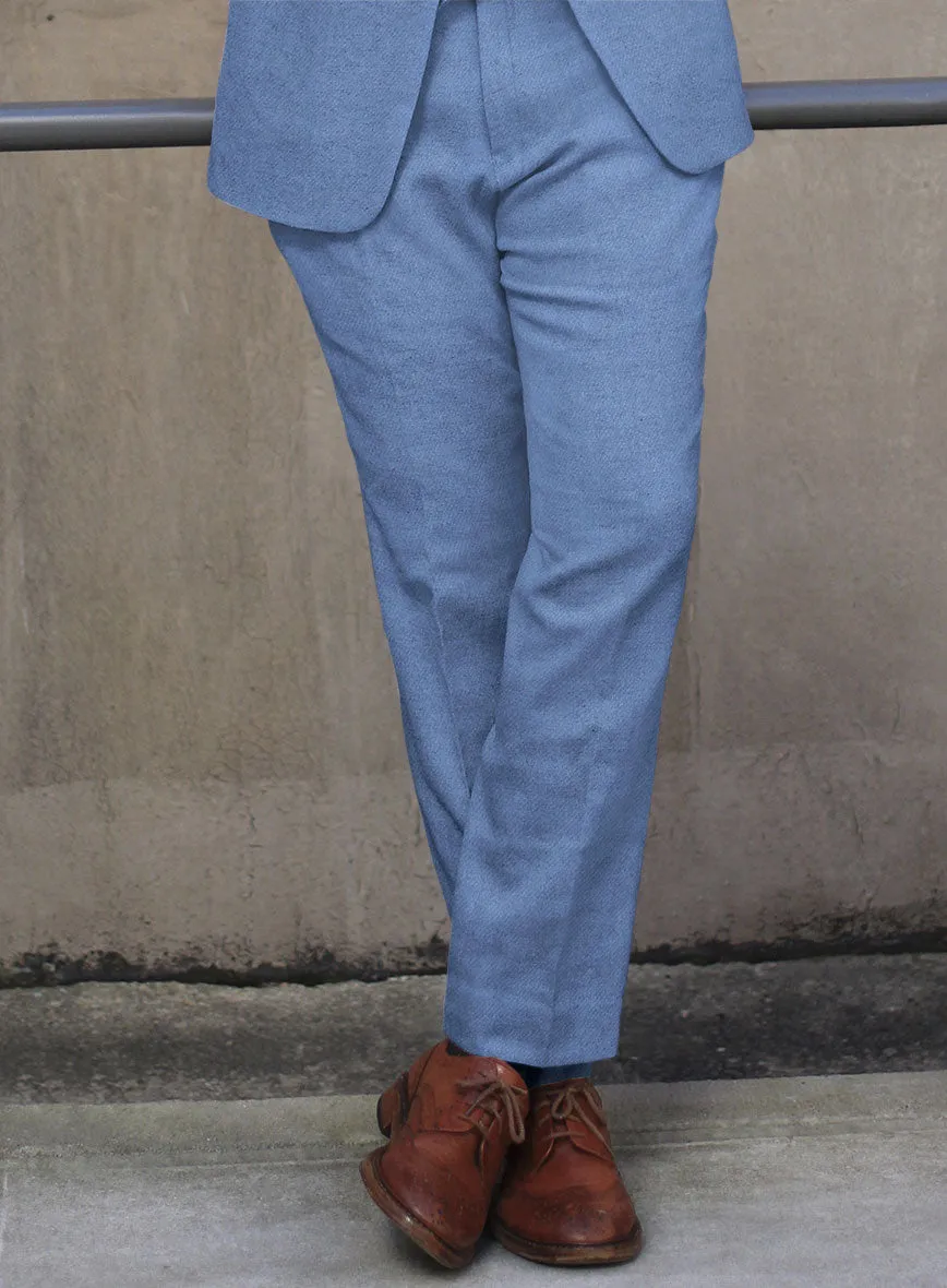 Naples Retro Blue Tweed Suit