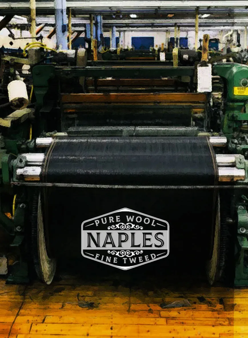 Naples Retro Blue Tweed Suit