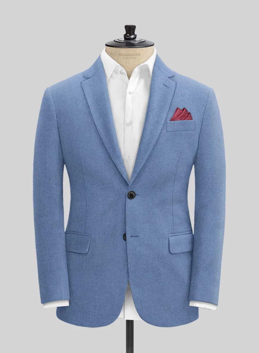 Naples Retro Blue Tweed Suit