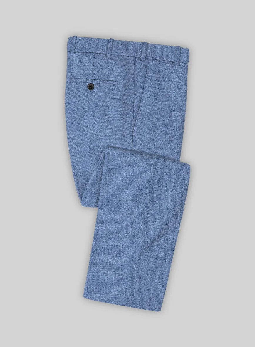 Naples Retro Blue Tweed Suit