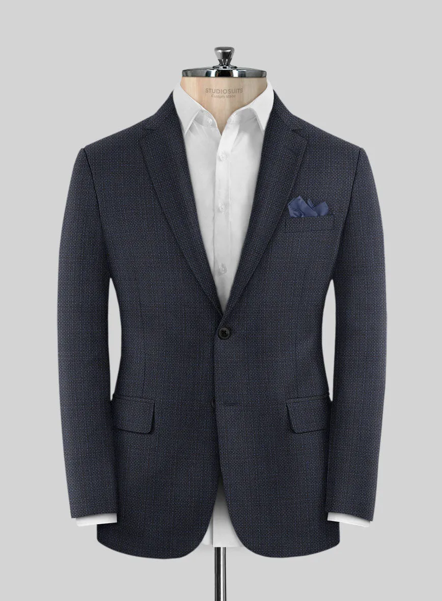 Napolean Retro Navy Wool Suit