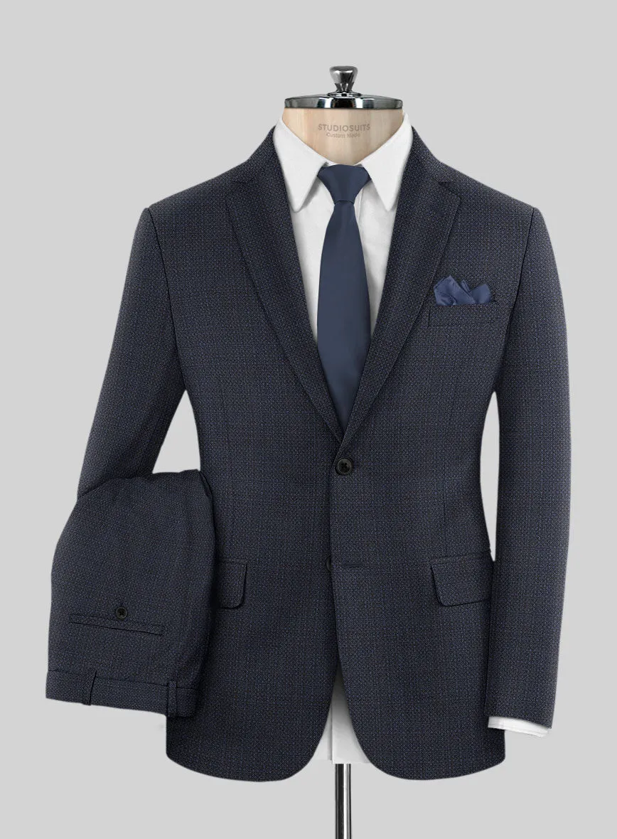 Napolean Retro Navy Wool Suit