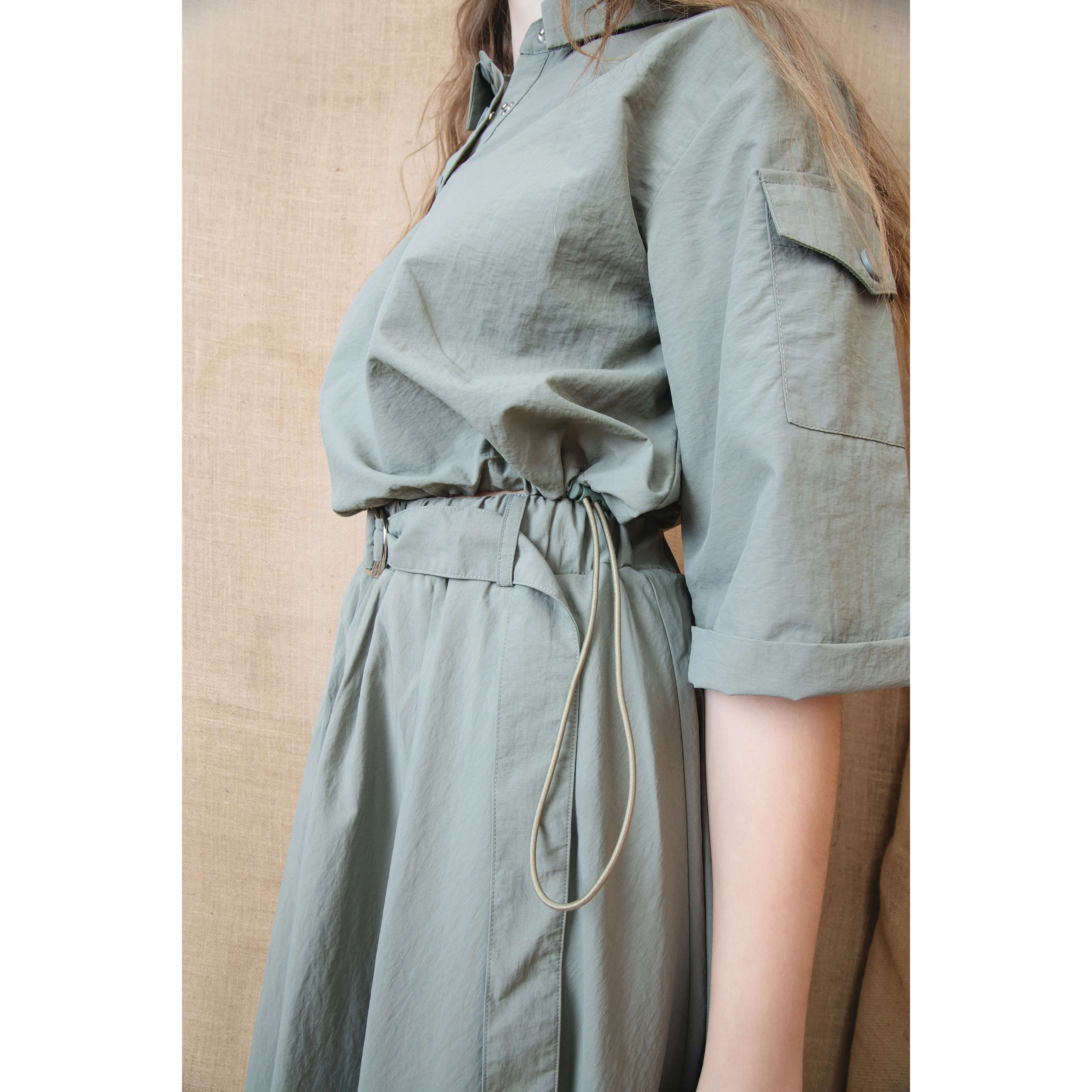 NUE-NUS4526 GREEN WILLOW SKIRT