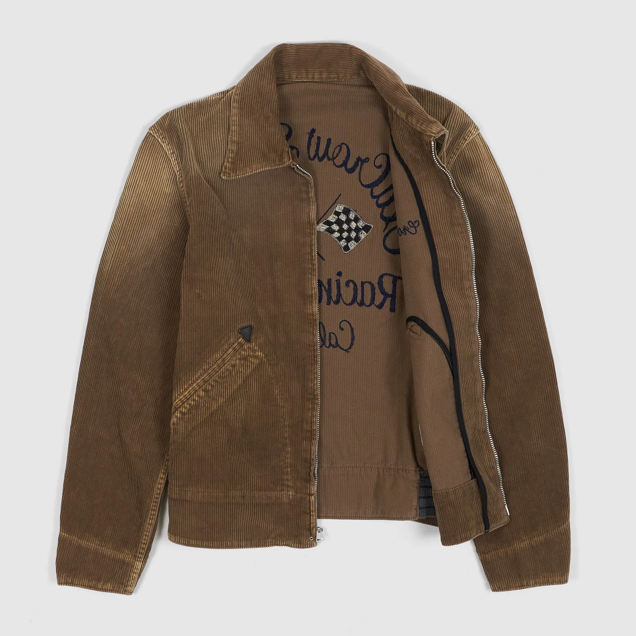 Old Crow Speed Shop by Glad Hand & Co Racing Cord Club Sports Jacket