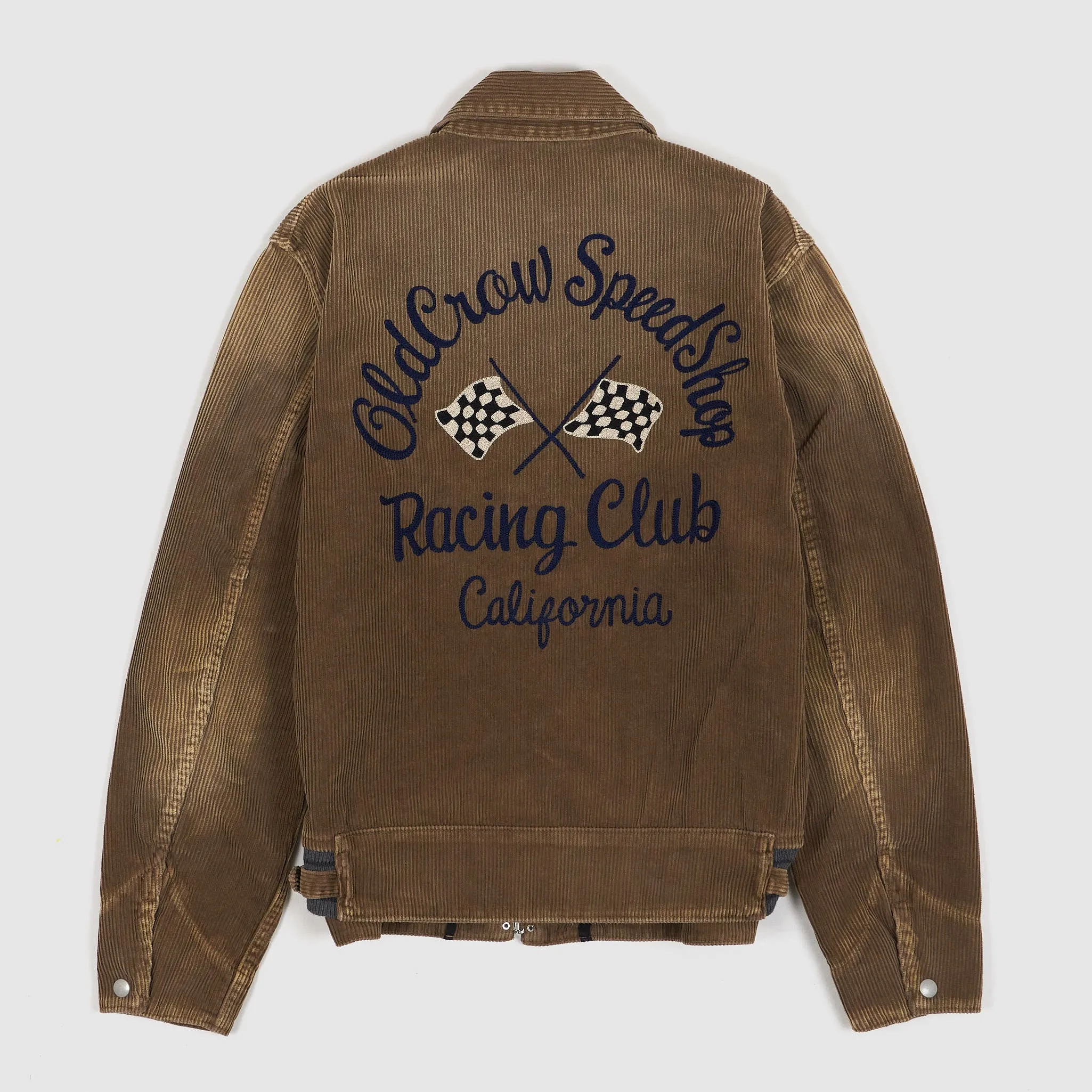 Old Crow Speed Shop by Glad Hand & Co Racing Cord Club Sports Jacket