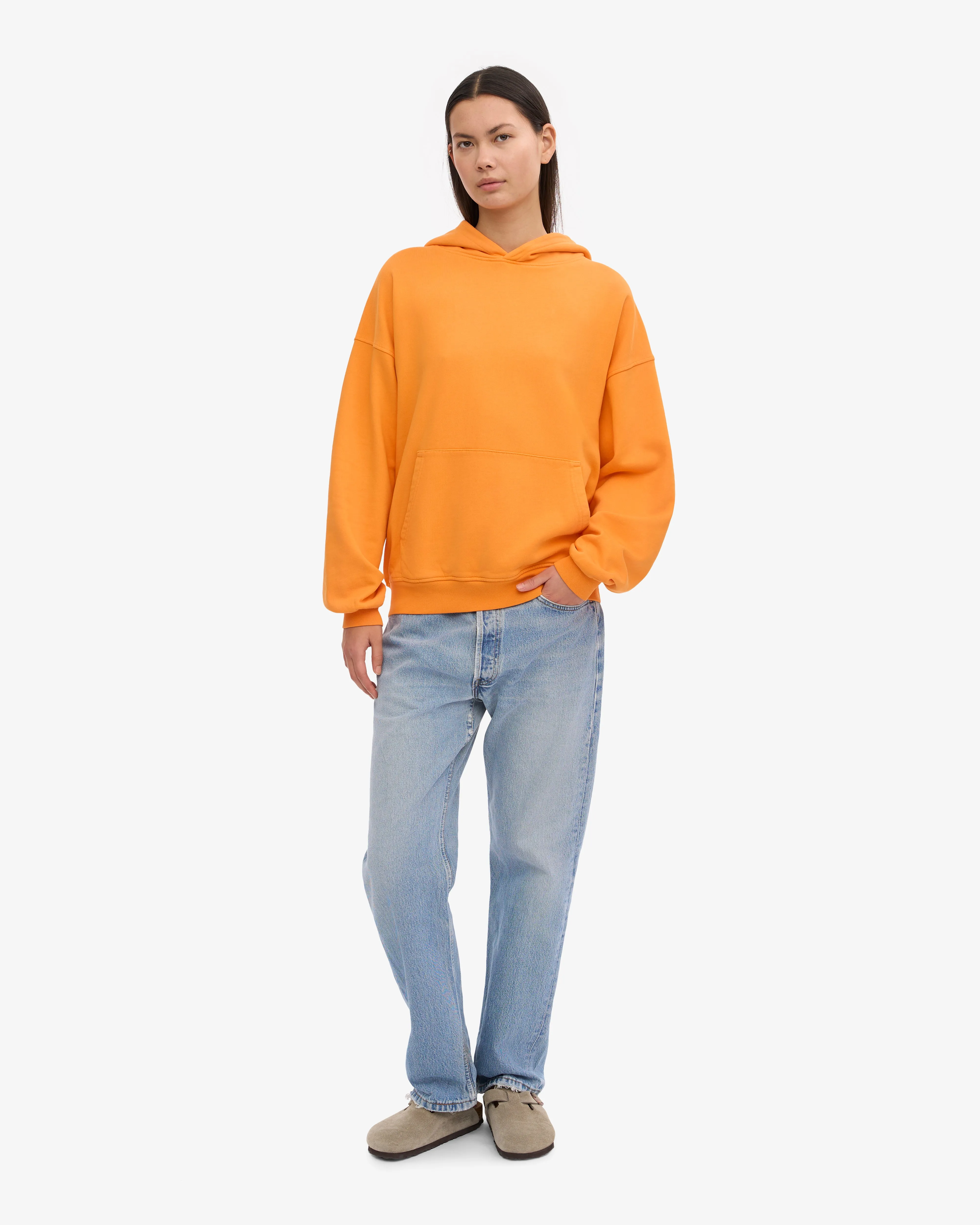 Organic Oversized Hood - Sunny Orange