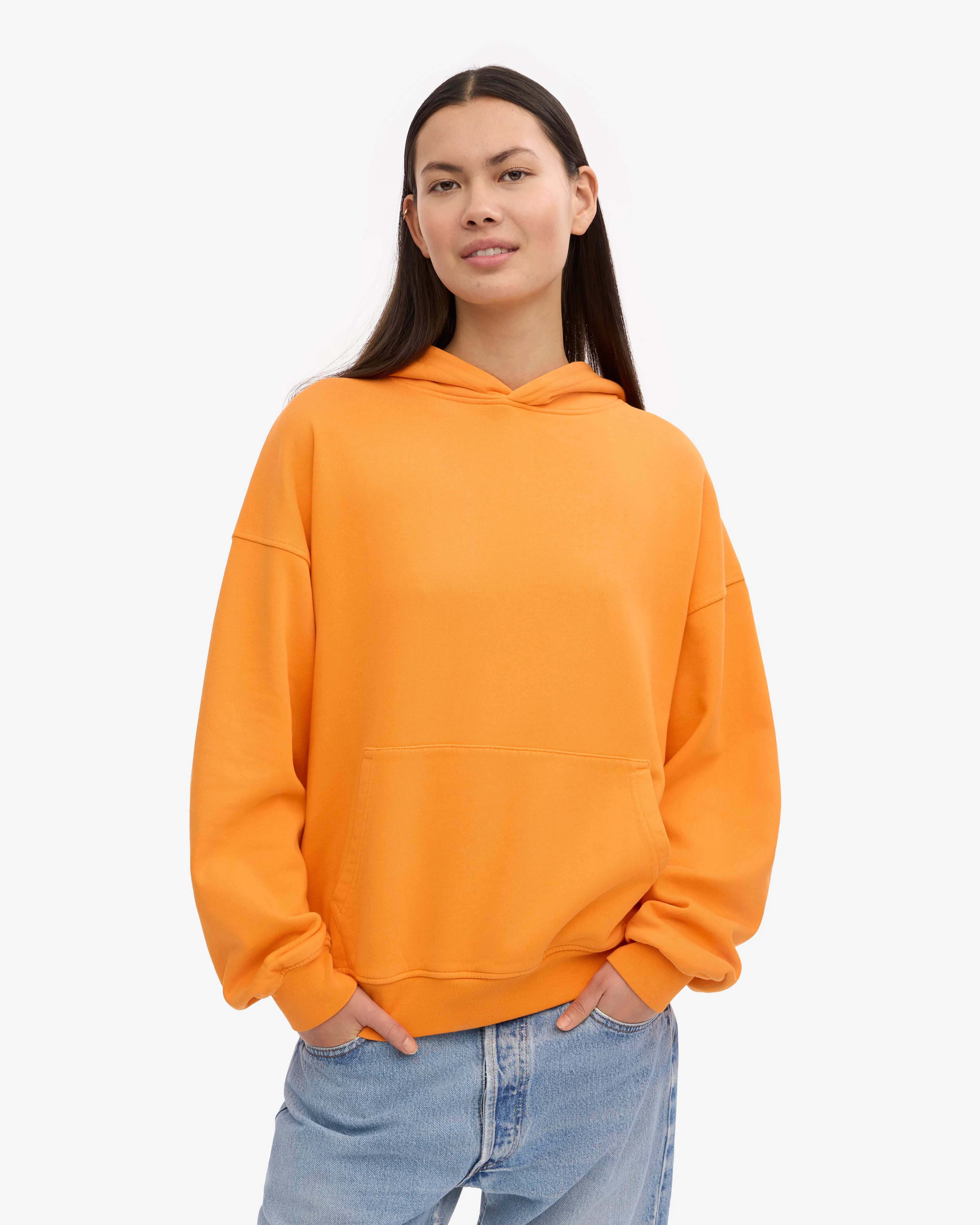 Organic Oversized Hood - Sunny Orange