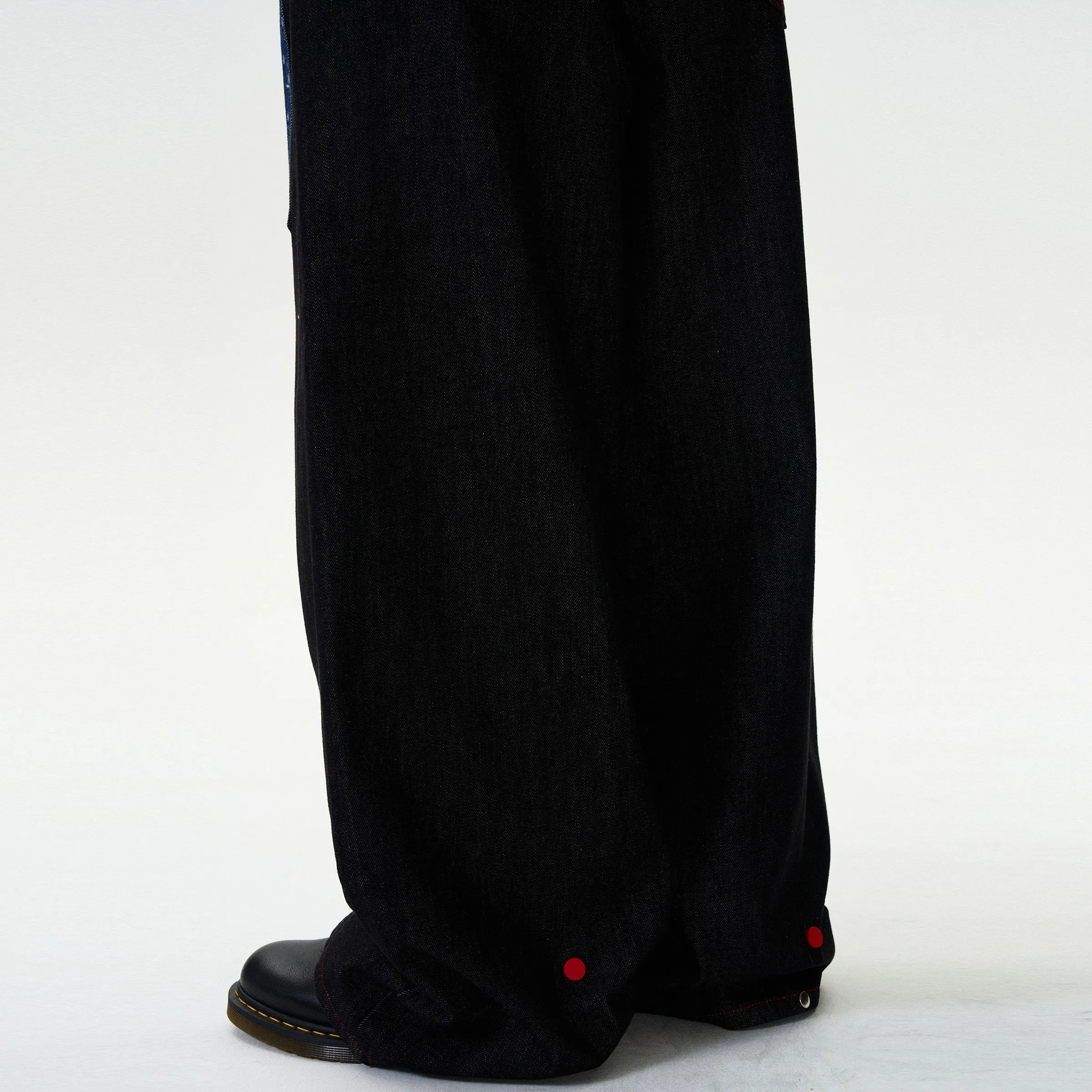 Patchwork Wide Leg Pants