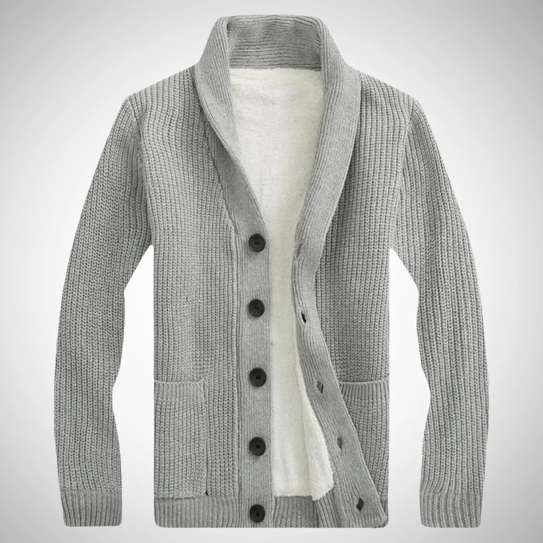 Patrick Fleece Shawl Collar Cardigan