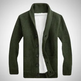 Patrick Fleece Shawl Collar Cardigan