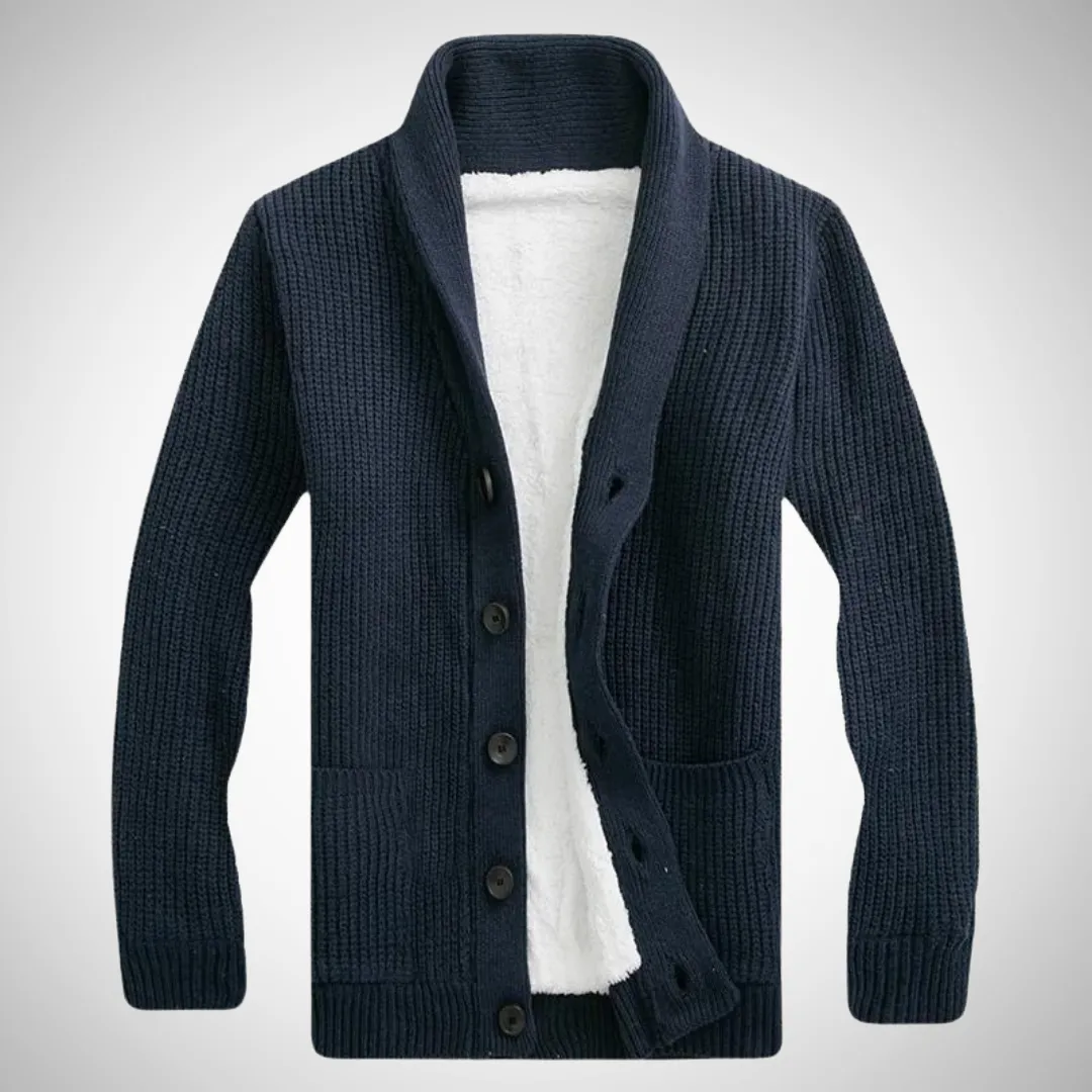 Patrick Fleece Shawl Collar Cardigan