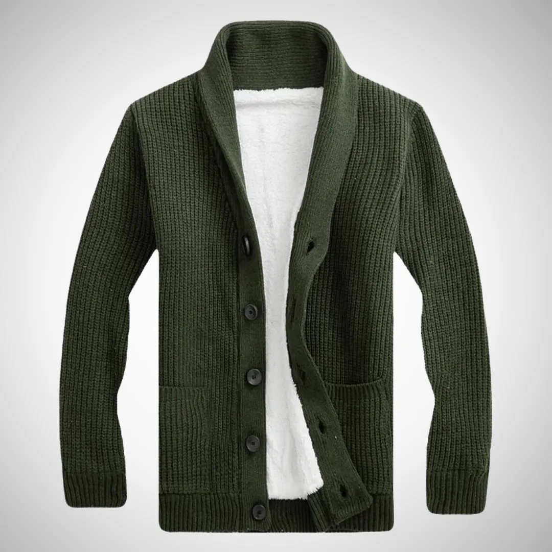 Patrick Fleece Shawl Collar Cardigan