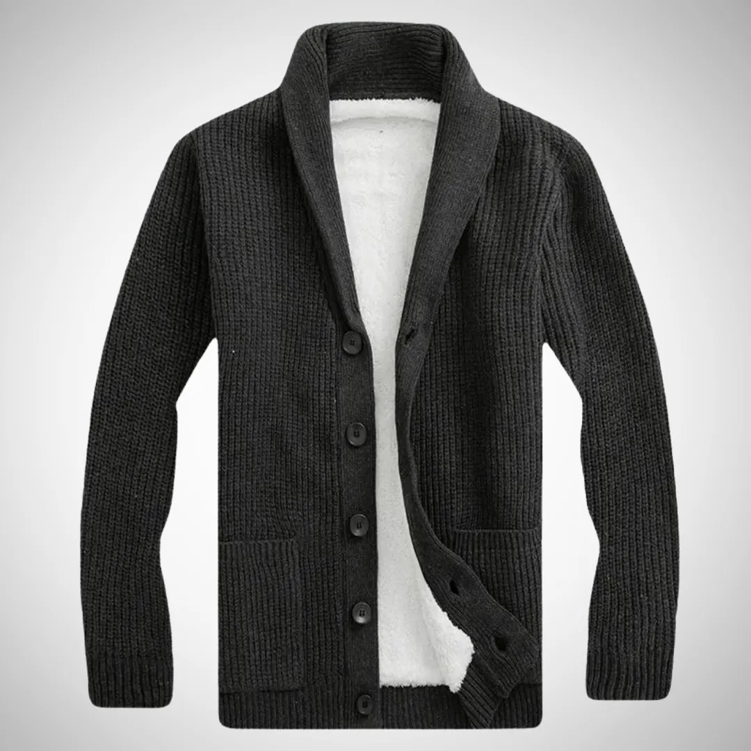 Patrick Fleece Shawl Collar Cardigan