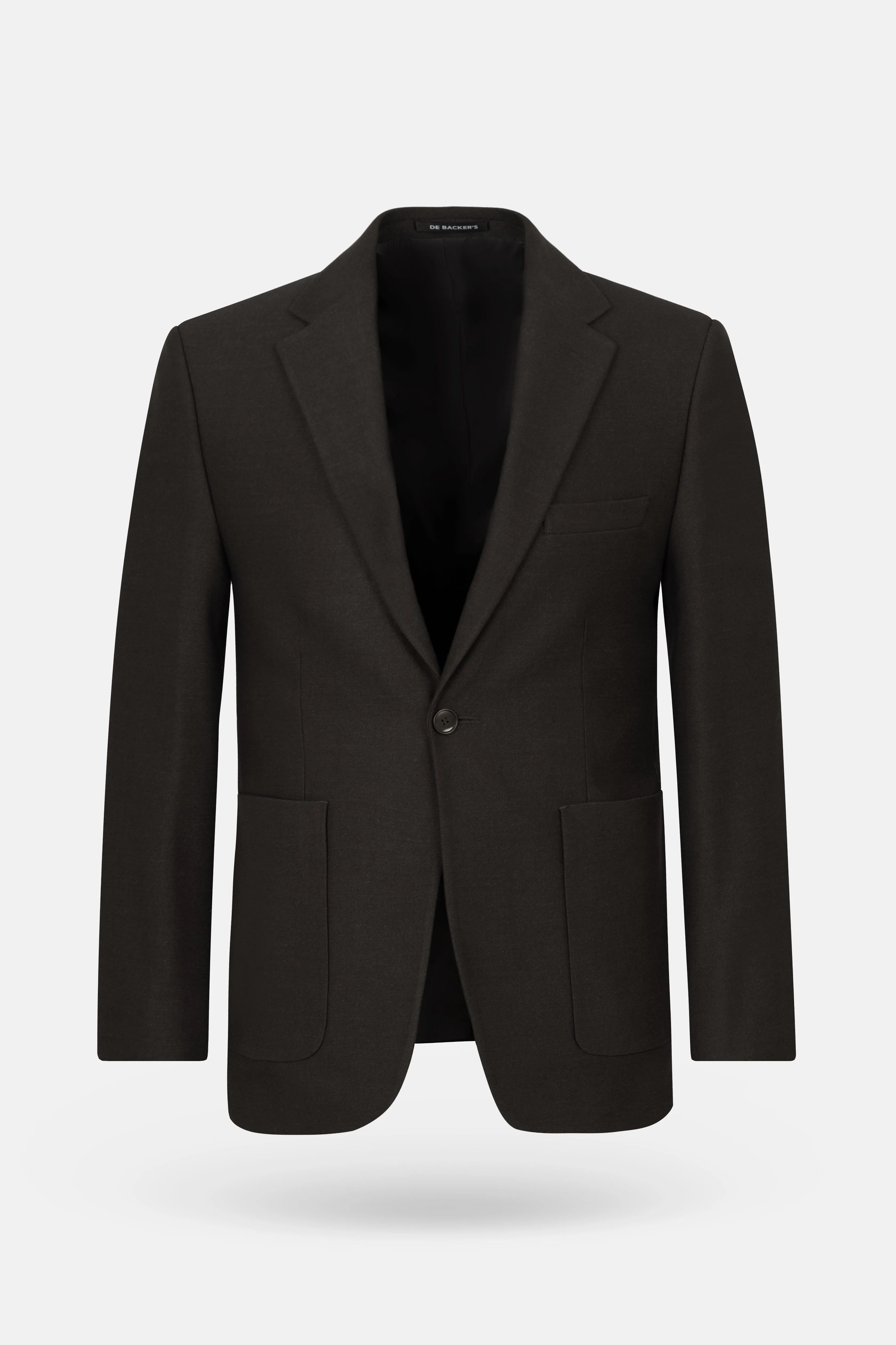Patterned Dark Brown Blazer