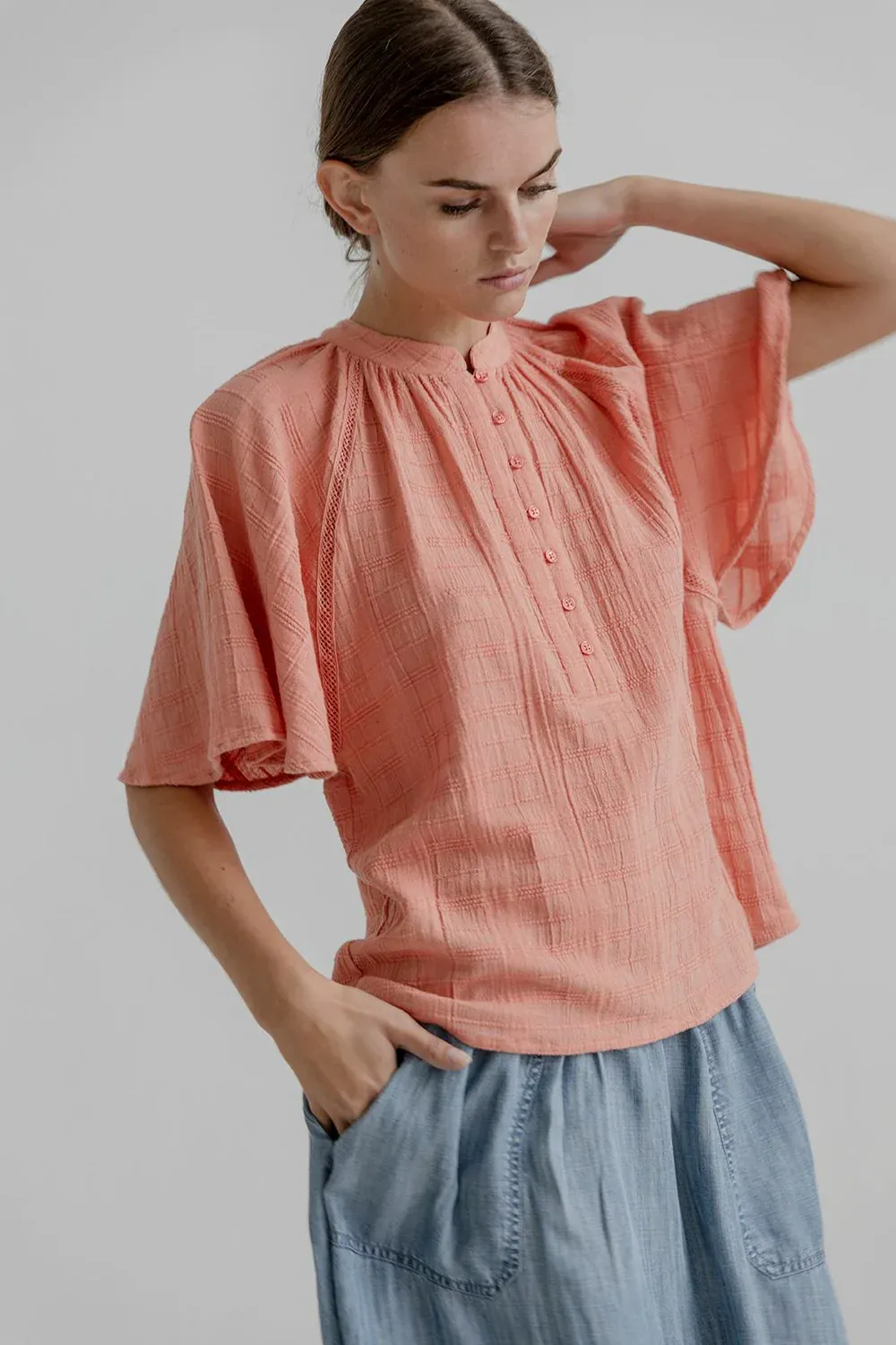 Project AJ117 Sandie Blush Blouse