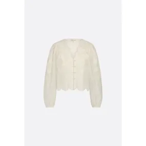 Rani Embroidered Blouse Cosy White Off White