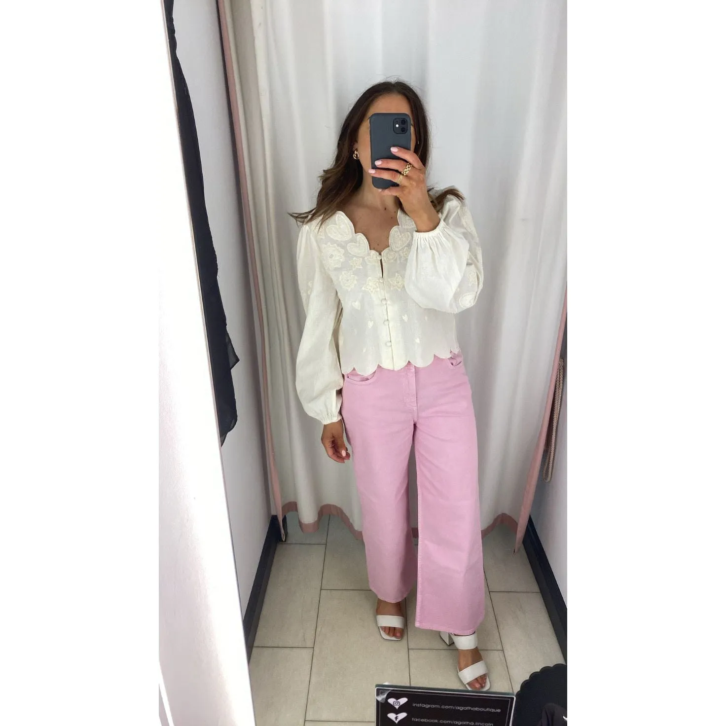 Rani Embroidered Blouse Cosy White Off White