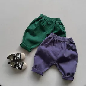 Retro Solid Trousers