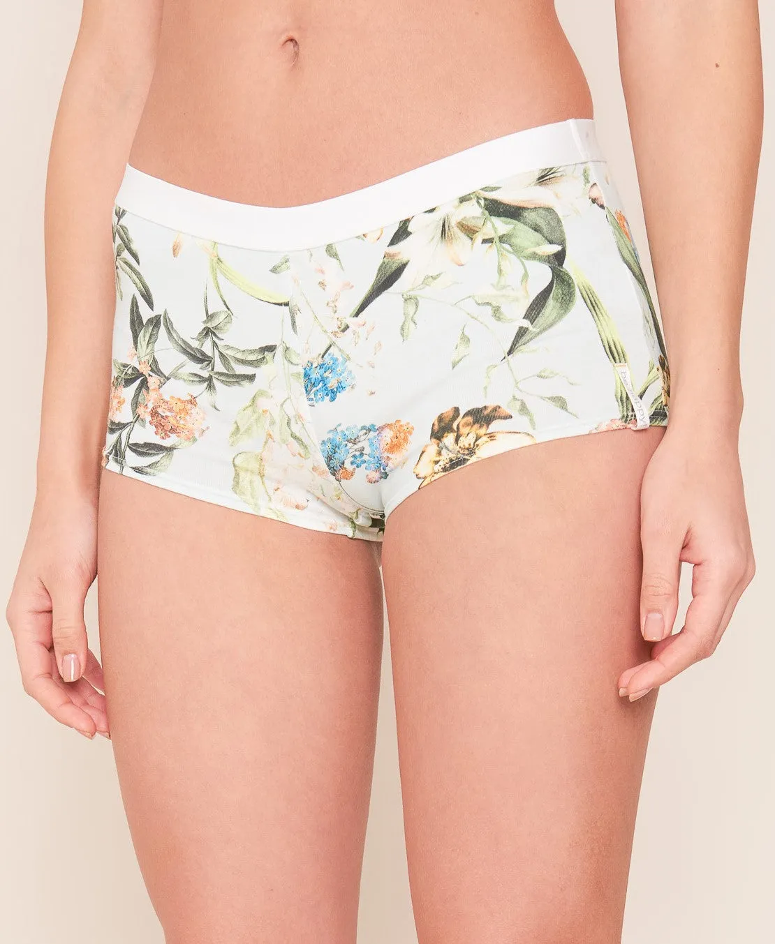 Romantic Flower Cotton Boyshort
