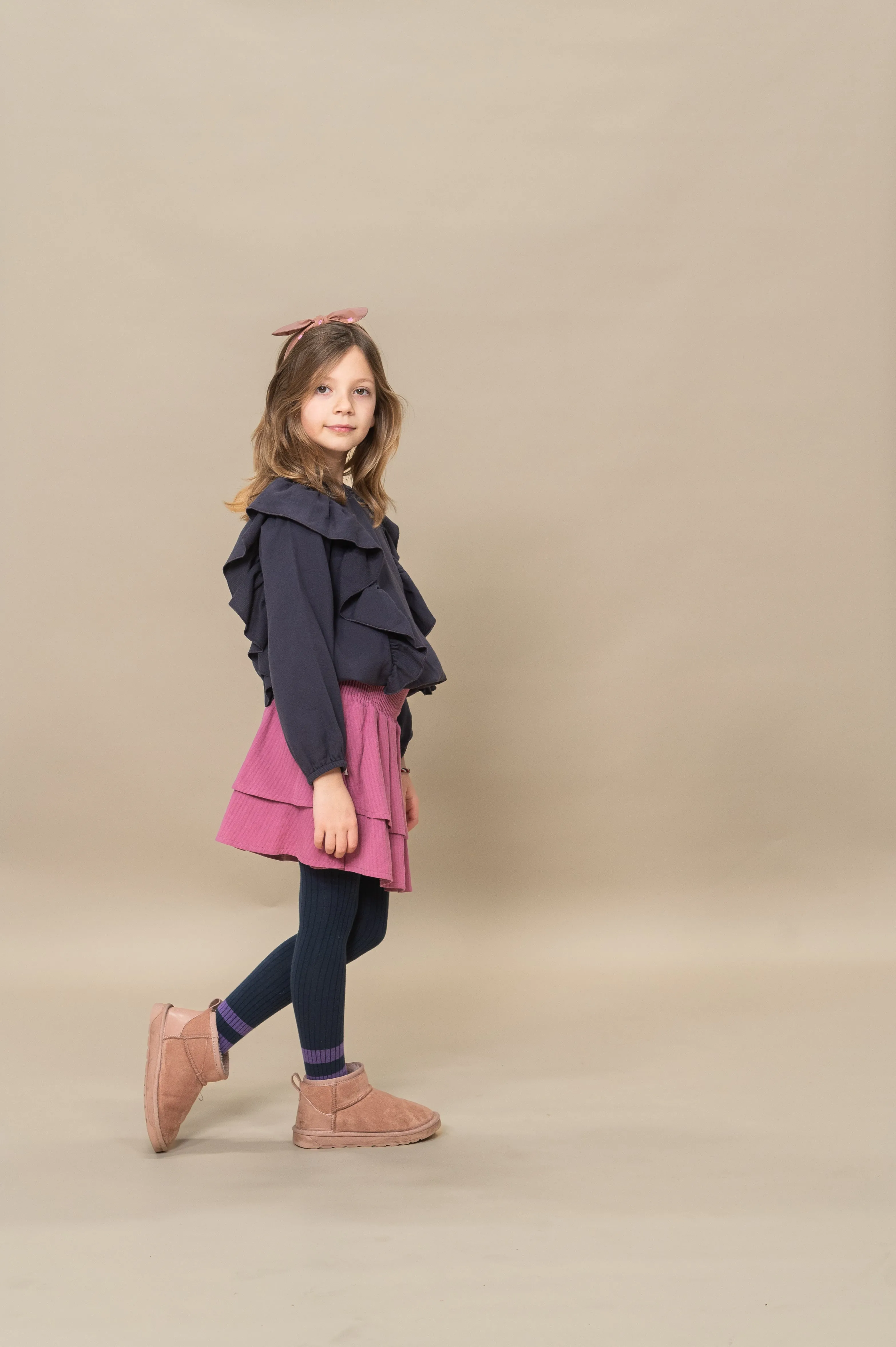 Ruffled Blouse | Night Blue