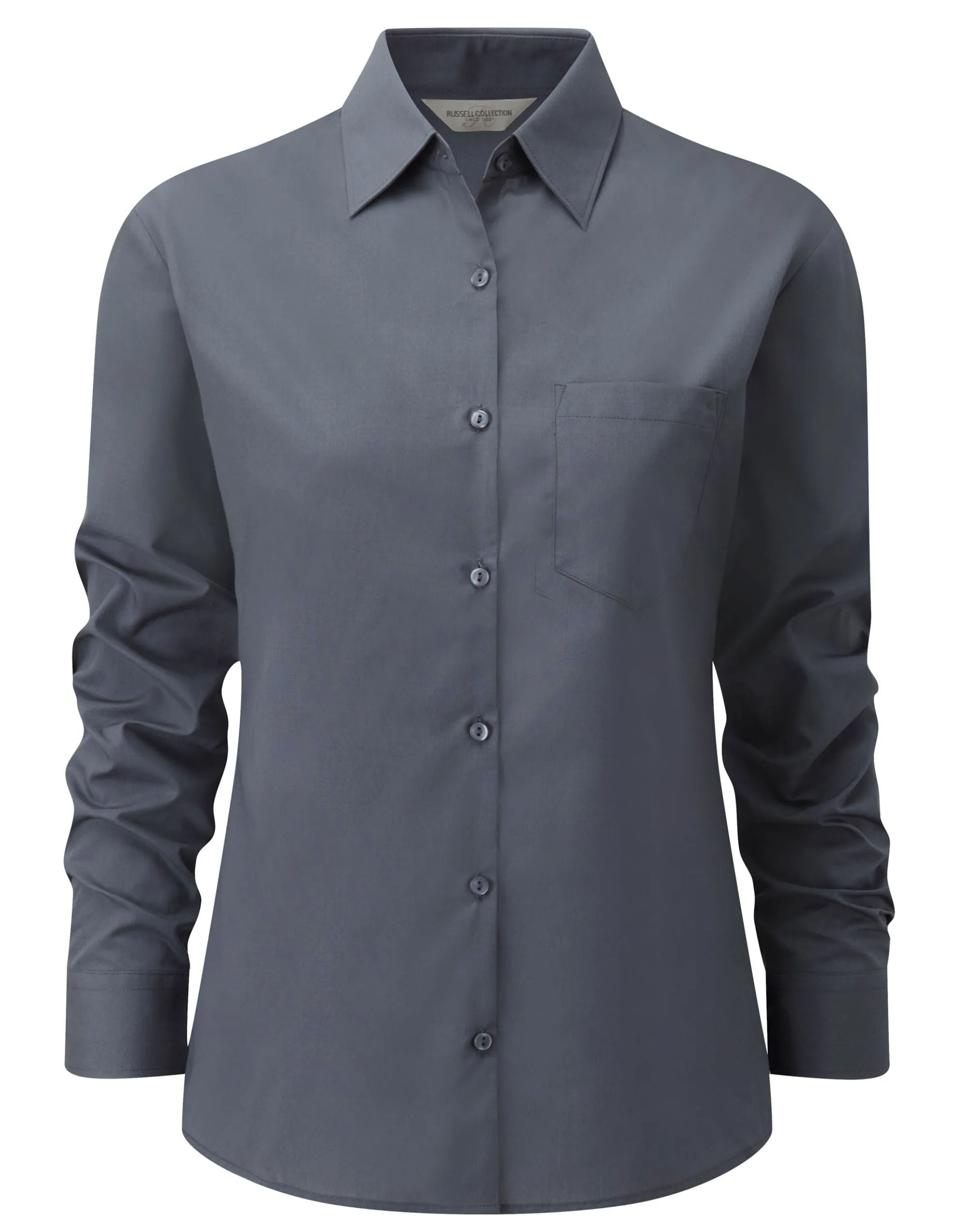 Russell Collection Ladies' Long Sleeve Classic Polycotton Poplin Shirt 934F