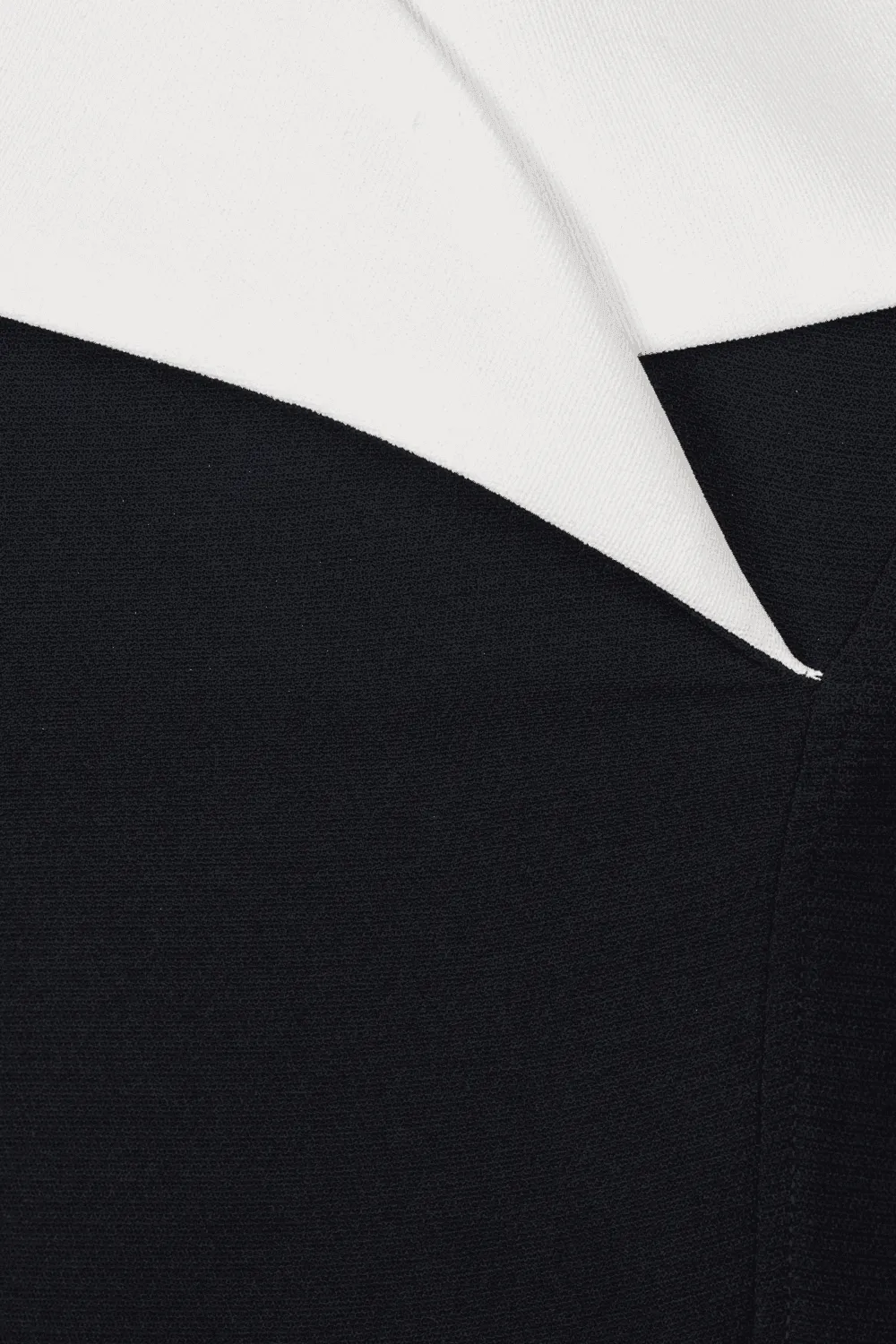 Sailor A-line Cap Sleeved Ribbed Cotton Midi Dress
