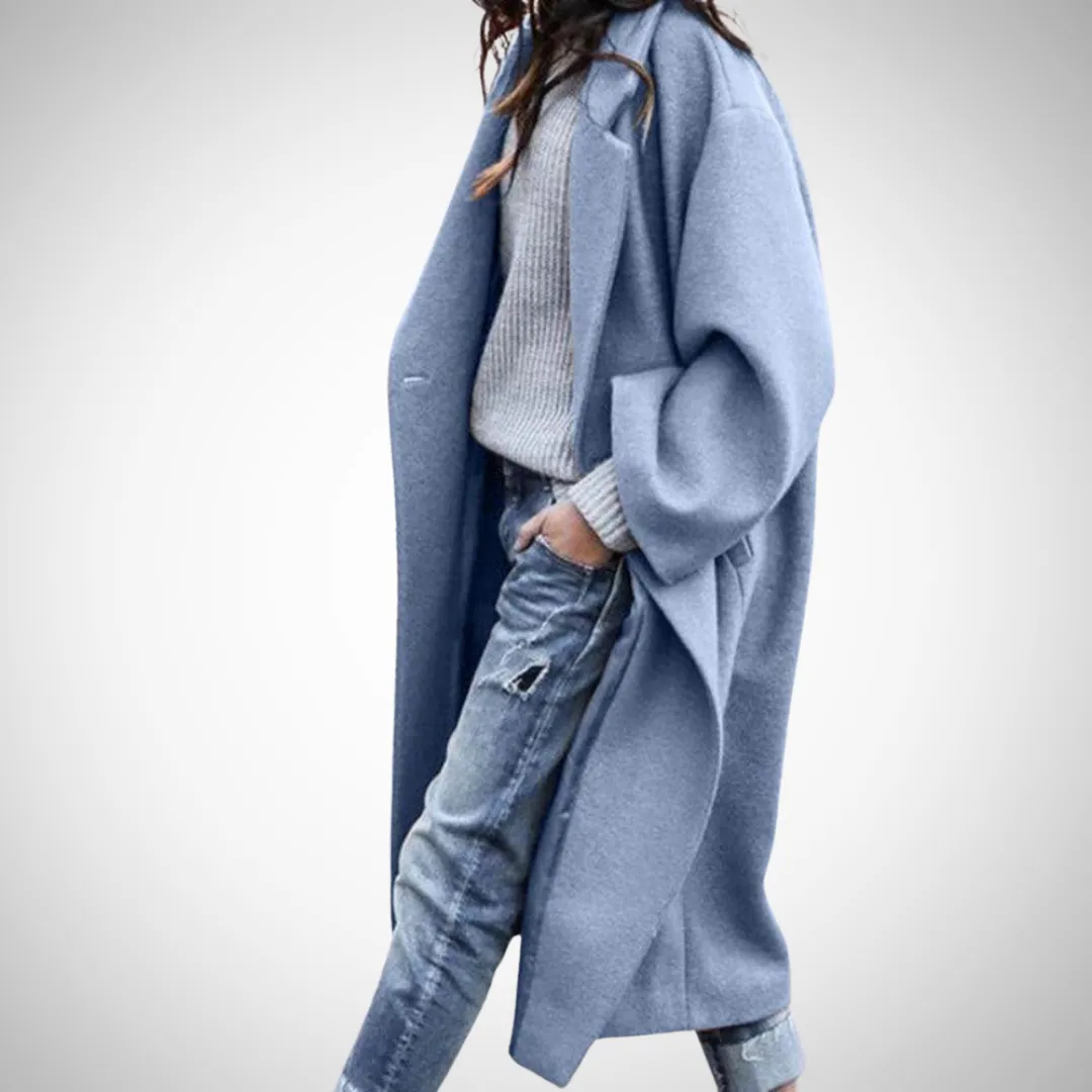 Sarah Women's Oversized Long Lapel Coat