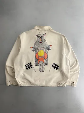 Sears Harrington Jacket w Hand Drawn Details [L]